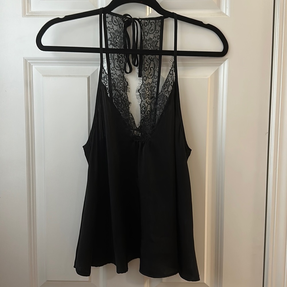 Black flowing camisole